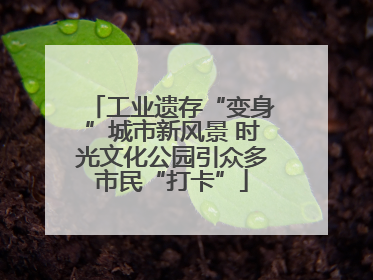 工业遗存“变身”城市新风景 时光文化公园引众多市民“打卡”